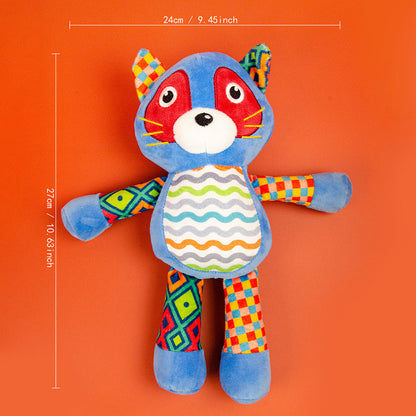FUREVER365 Cute Pet Plush Toy Squeaky Dog Chew Toy Dog Crinkle Toy Boredom Relief Interactive Puppy