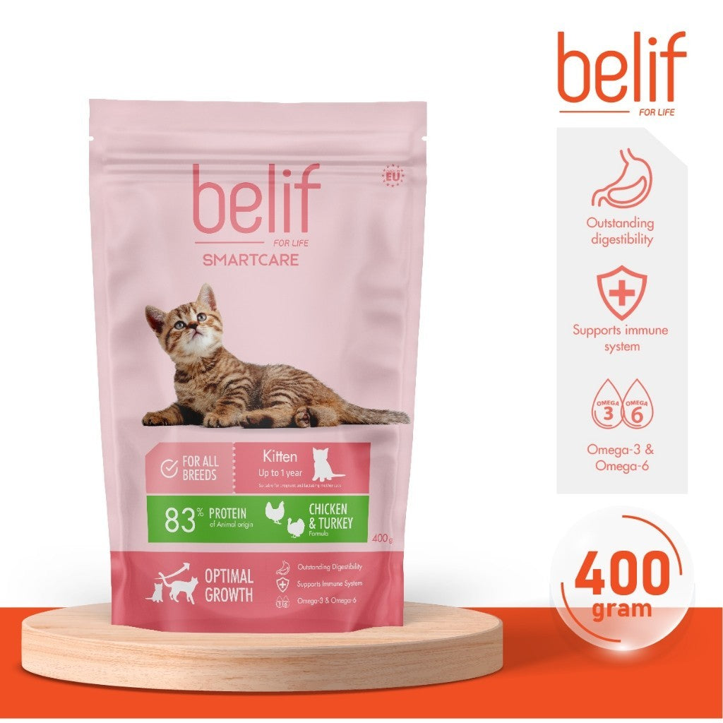 Belif Dry Food (Kitten/Adult/Sensitive Skin & Stomach/Urinary) 400g | Cat Dry Food