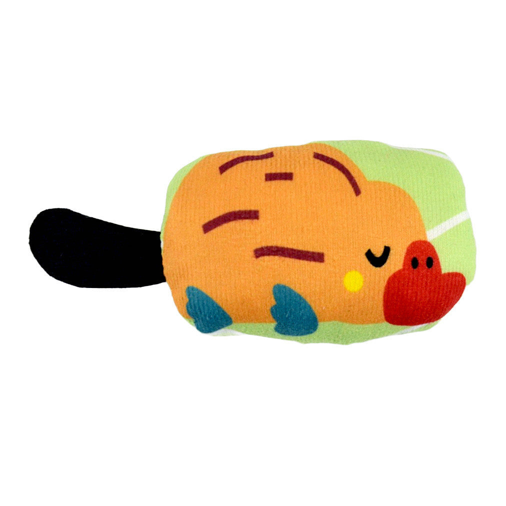 FUREVER365 Cute Pet Plush Crinkle Toy Squeaky Cat Toy Bite Resistant Fruit Floral Interactive Dog Toy