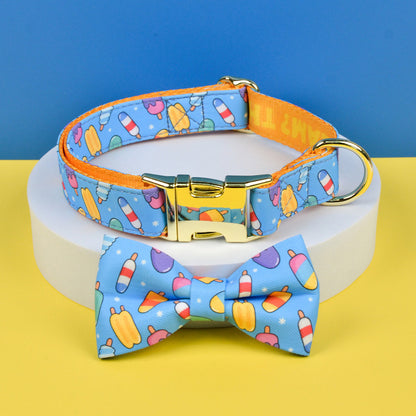 FUREVER365 Cute Pet Harness ID Tag Set Adjustable Cat Dog Vest Breathable Puppy Chest Strap Leash
