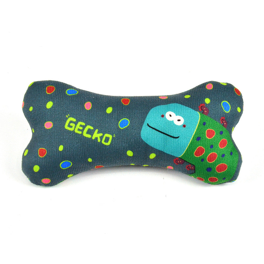 FUREVER365 Cute Pet Plush Toy Bite Resistant Molar Dog Toy Soft Cartoon Animal Squeaky Cat Toy Bone