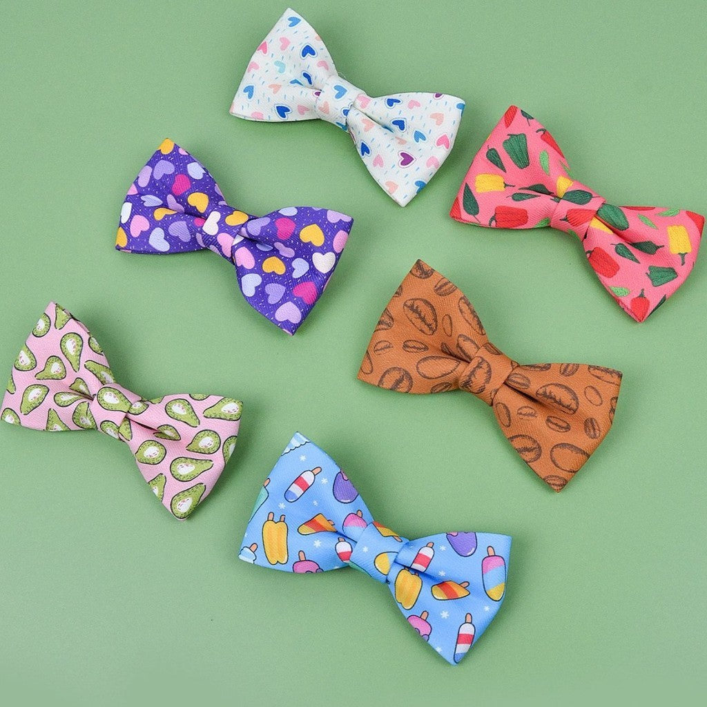 FUREVER365 Cute Pet Bow Tie Summer Pattern Cat Dog Bowtie Collar Accessory Ikatan Simpul Kucing