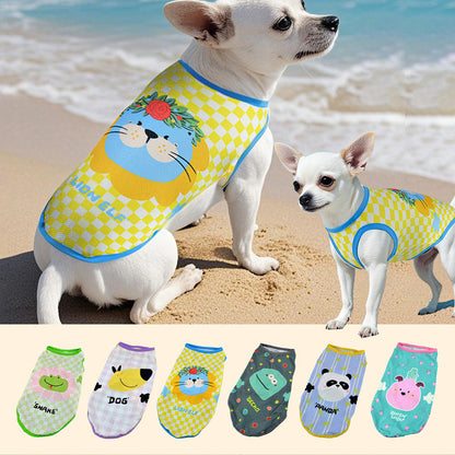 FUREVER365 Baju Kucing Summer Cooling Mesh Vest Lightweight Breathable Dog Shirt