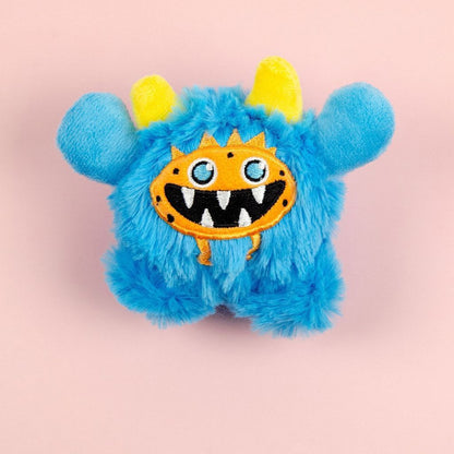 FUREVER365 Cute Little Monster Pet Toy Ball Squeaky Plush Dog Toy Bouncing Molar Ball Puppy Chew Toy