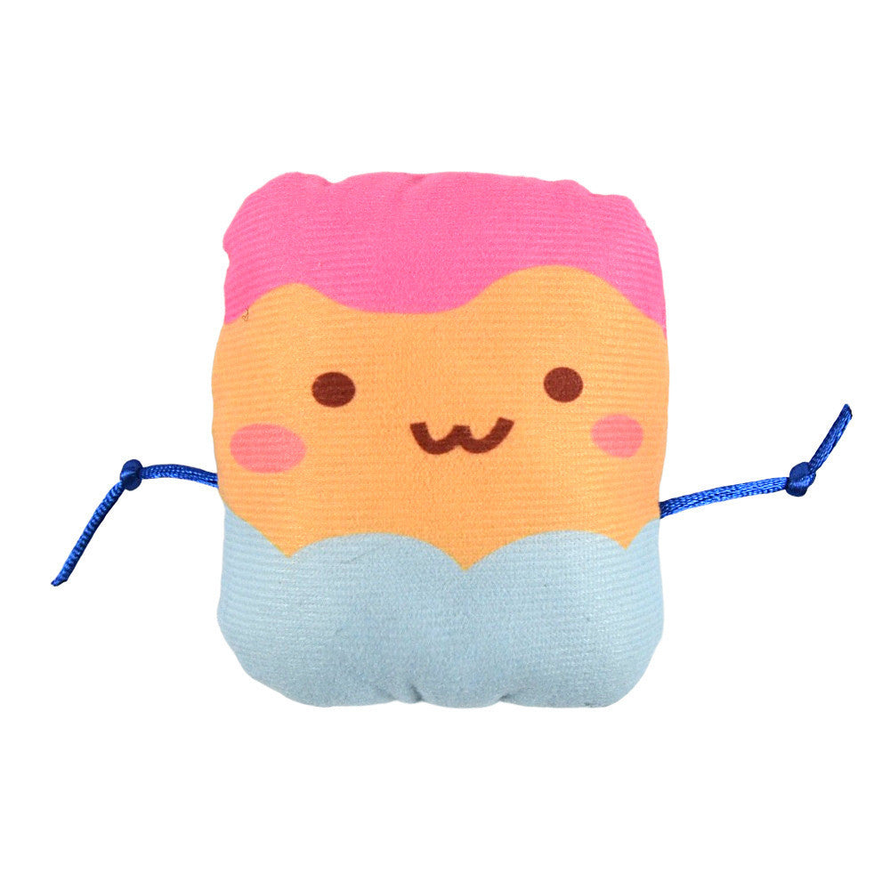FUREVER365 Cute Pet Plush Crinkle Toy Squeaky Cat Toy Bite Resistant Fruit Floral Interactive Dog Toy