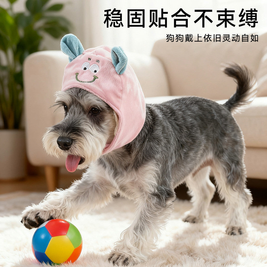 FUREVER365 Cute Pet Hat Soft Embroidery Dog Cap Cat Headwear Birthday Party Holiday Costume Accessory