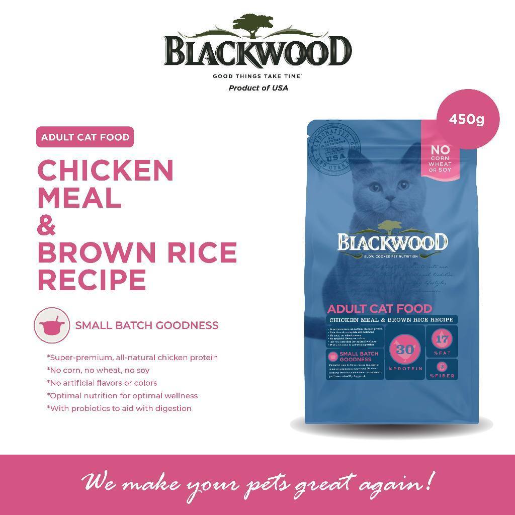 Makanan Kucing (450g) Blackwood | Original Formula / Holistic Formula / Indoor Formula / Kitten Formula | Blackwood