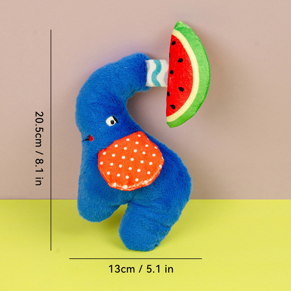 FUREVER365 Cute Pet Plush Toy Squeaky Dog Chew Toy Dog Crinkle Toy Boredom Relief Interactive Puppy