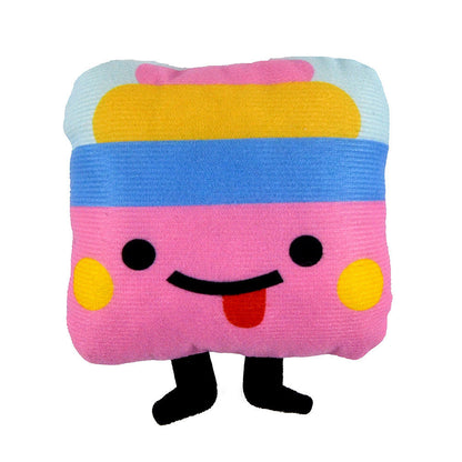 FUREVER365 Cute Pet Plush Crinkle Toy Squeaky Cat Toy Bite Resistant Fruit Floral Interactive Dog Toy