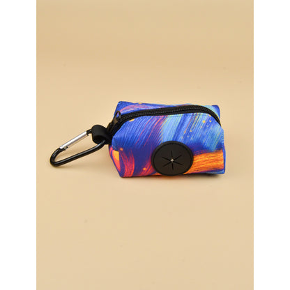 FUREVER365 Fashion Print Pet Waste Bag Dispenser Portable Dog Poop Bag Holder Case Outdoor Walking Bag
