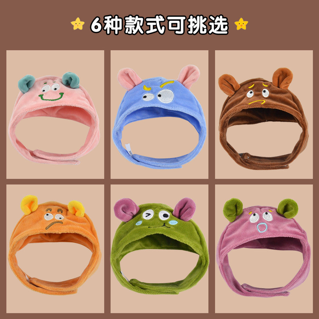 FUREVER365 Cute Pet Hat Soft Embroidery Dog Cap Cat Headwear Birthday Party Holiday Costume Accessory