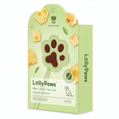 NATURA NOURISH Lolly Paws Cheese Dental Sticks Dog Treats/Training Snacks 12g/60g