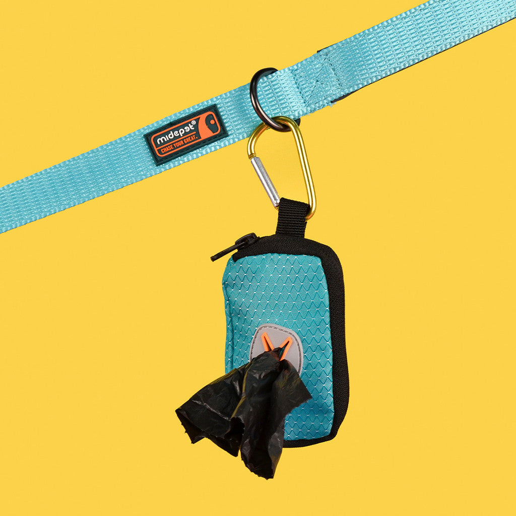 FUREVER365 Checkered Pet Poop Bag Dispenser Ripstop Fabric Dog Waste Bag Holder Portable Outdoor Case