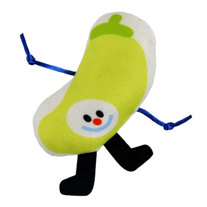FUREVER365 Cute Pet Plush Crinkle Toy Squeaky Cat Toy Bite Resistant Fruit Floral Interactive Dog Toy