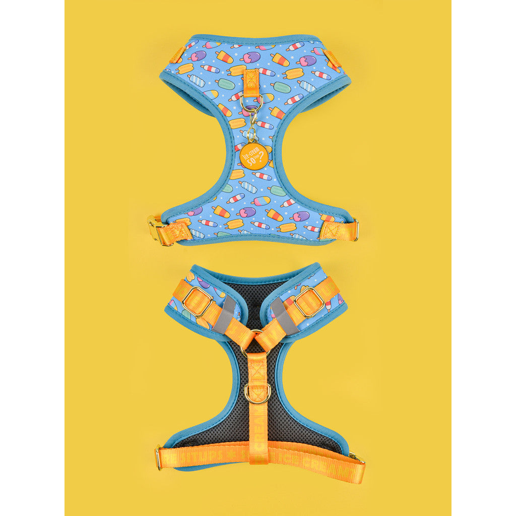 FUREVER365 Cute Pet Harness with Pendant Breathable Summer Dog Vest Harness Adjustable Cat Dog Chest