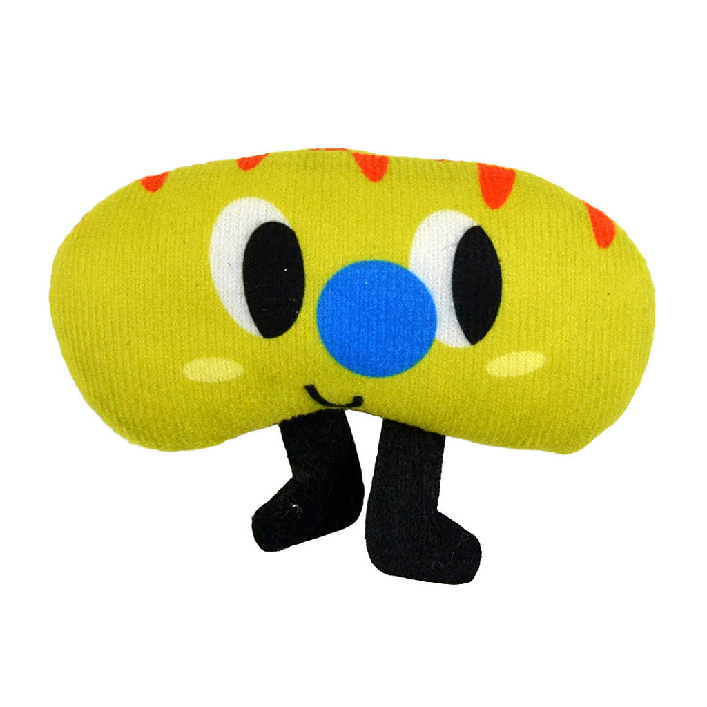 FUREVER365 Cute Pet Plush Crinkle Toy Squeaky Cat Toy Bite Resistant Fruit Floral Interactive Dog Toy