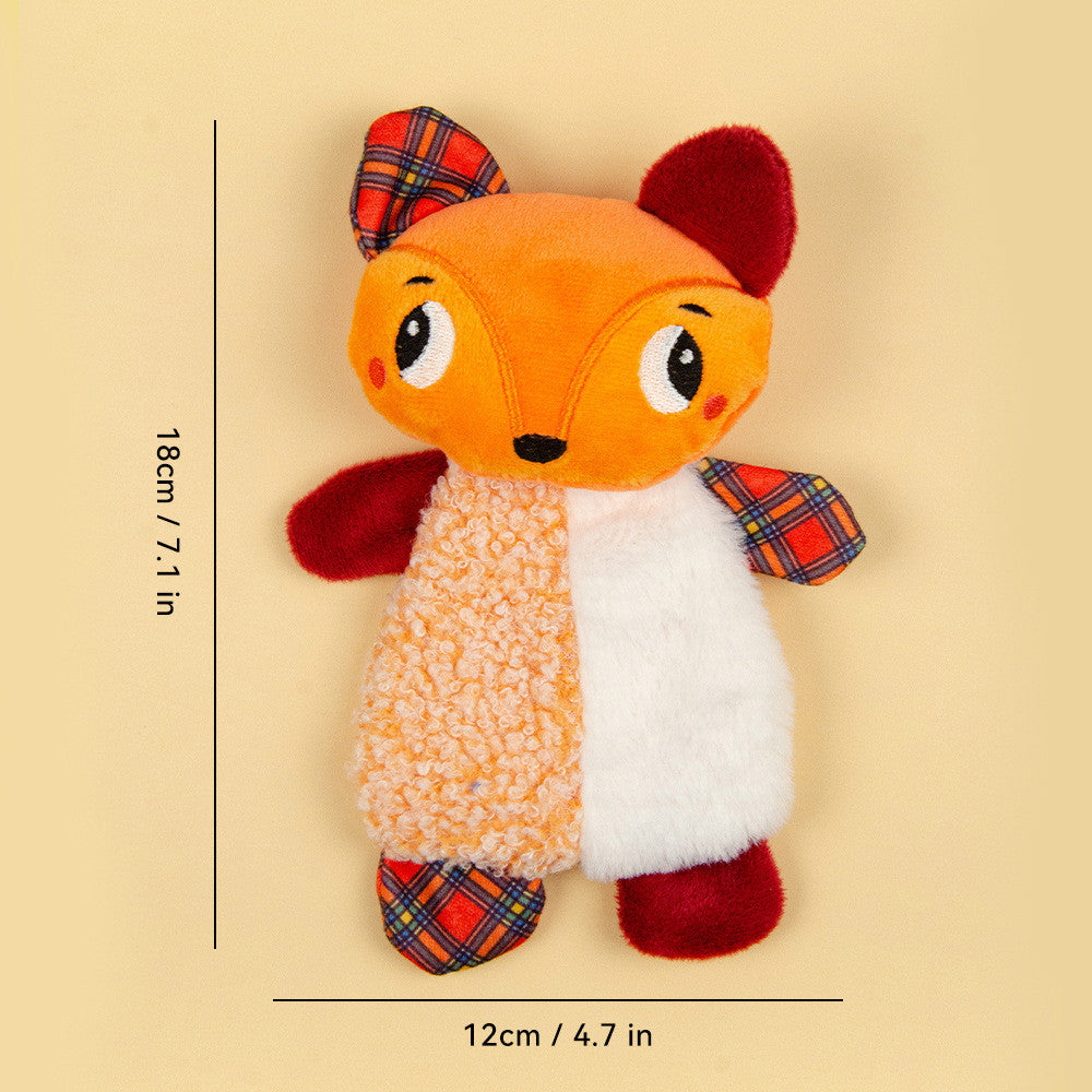 FUREVER365 Cute Pet Plush Toy Squeaky Dog Chew Toy Dog Crinkle Toy Boredom Relief Interactive Puppy