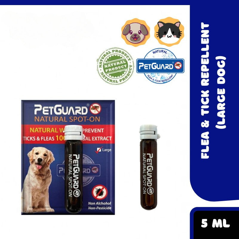 OFFERPETGUARD Natural Spot-on Anti Fleas Ticks Treatment Flea Ticks Spot on Anti Kutu Anti Itchy Skin