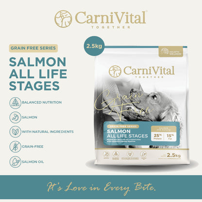 2.5kg Pack Dog Food | Puppy & Junior / Supreme Bite / Sensibite / Grain Free Salmon / Grain Free Lamb | CarniVital