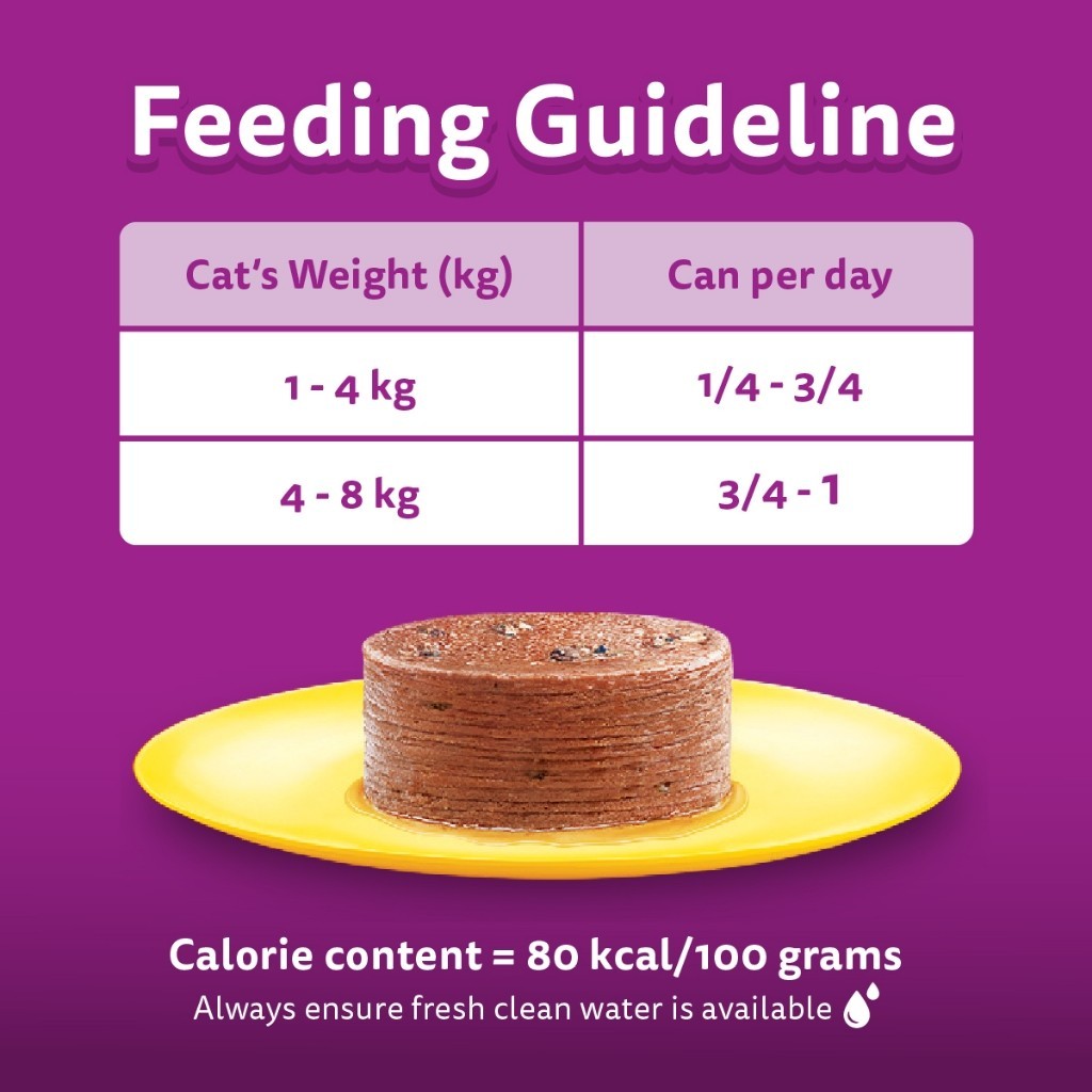 Whiskas Canned Cat Food Can Adult Cat Tuna/ Ocean Fish/ Sardines 400g (1 Can)
