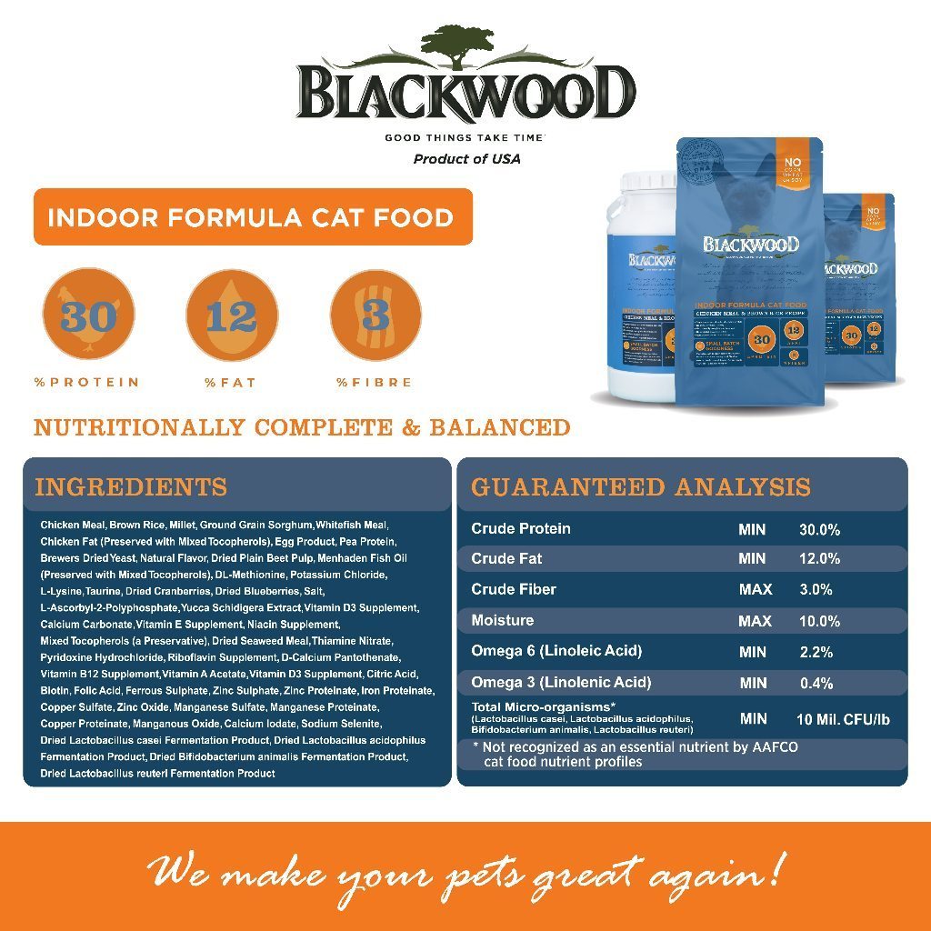 Makanan Kucing (450g) Blackwood | Original Formula / Holistic Formula / Indoor Formula / Kitten Formula | Blackwood