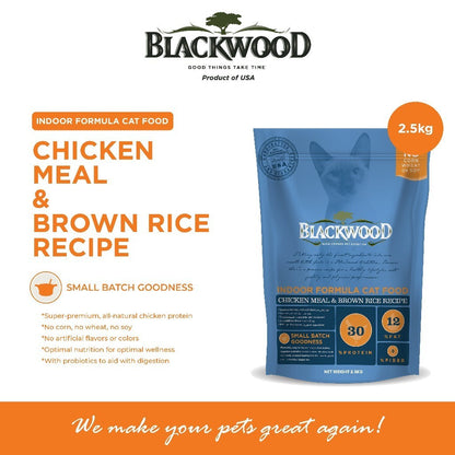 Makanan Kucing (2.5kg) Blackwood | Original / Adult Cat / Indoor / Kitten | Slow Cooked Pet Nutrition