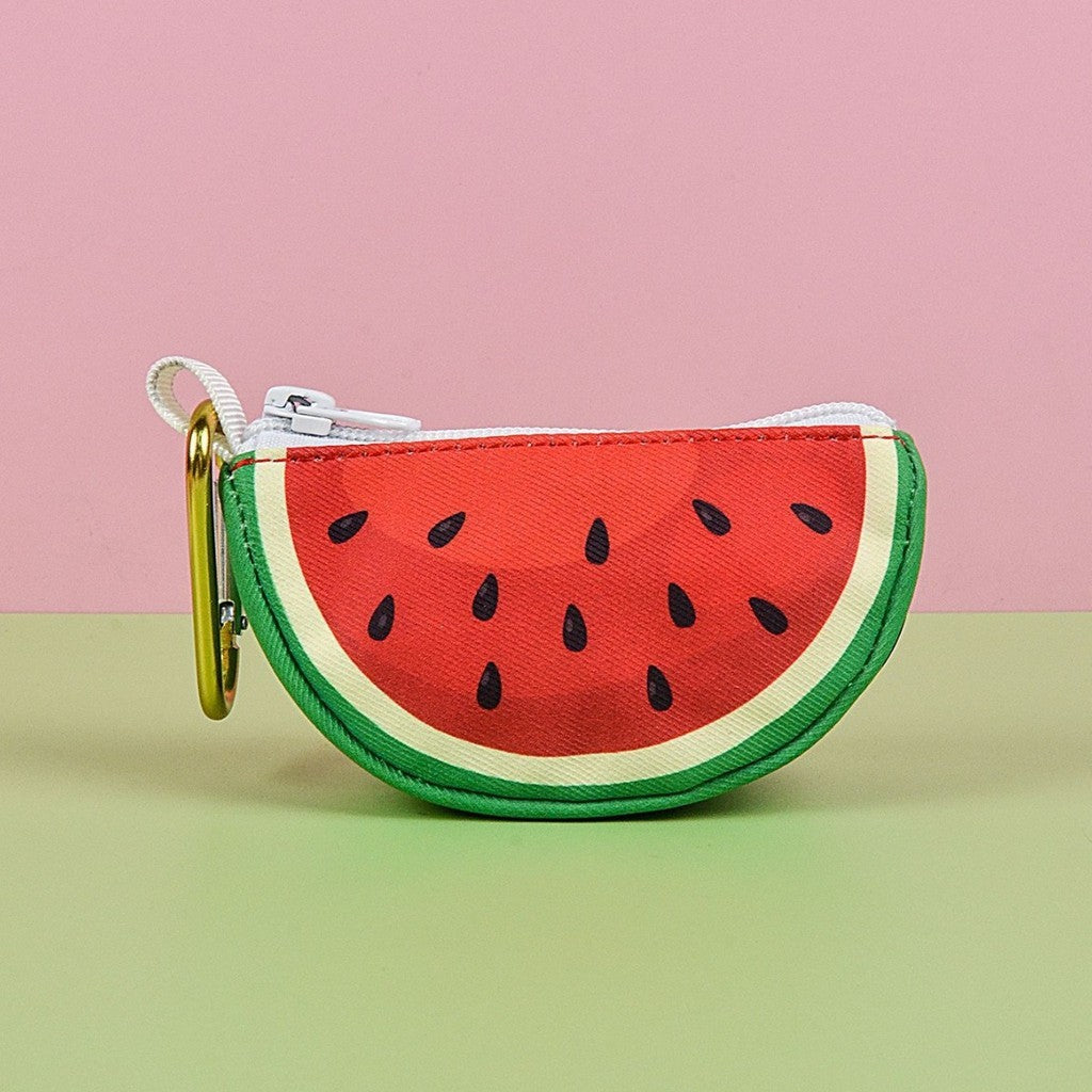 Cute Fruit Pet Waste Bag Dispenser Portable Dog Poop Bag Holder Mini Storage Pouch Bag Kucing Anjing