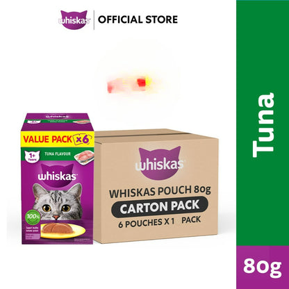 Whiskas Cat Wet Food Value Pack (80g x 6pack)