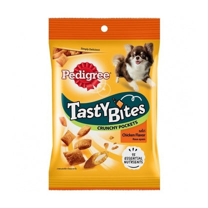 PEDIGREE Tasty Bites Pockets And Chewy Cubes / 50 / 60g - Chicken/Milk/Lamb/Beef (Dog Treat)