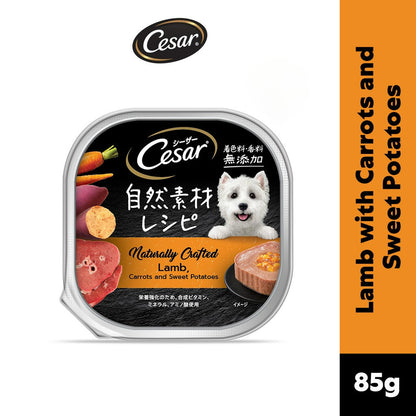 Cesar Naturally Crafted Wet Dog Food Tray - All Flavor 85g Per Pack