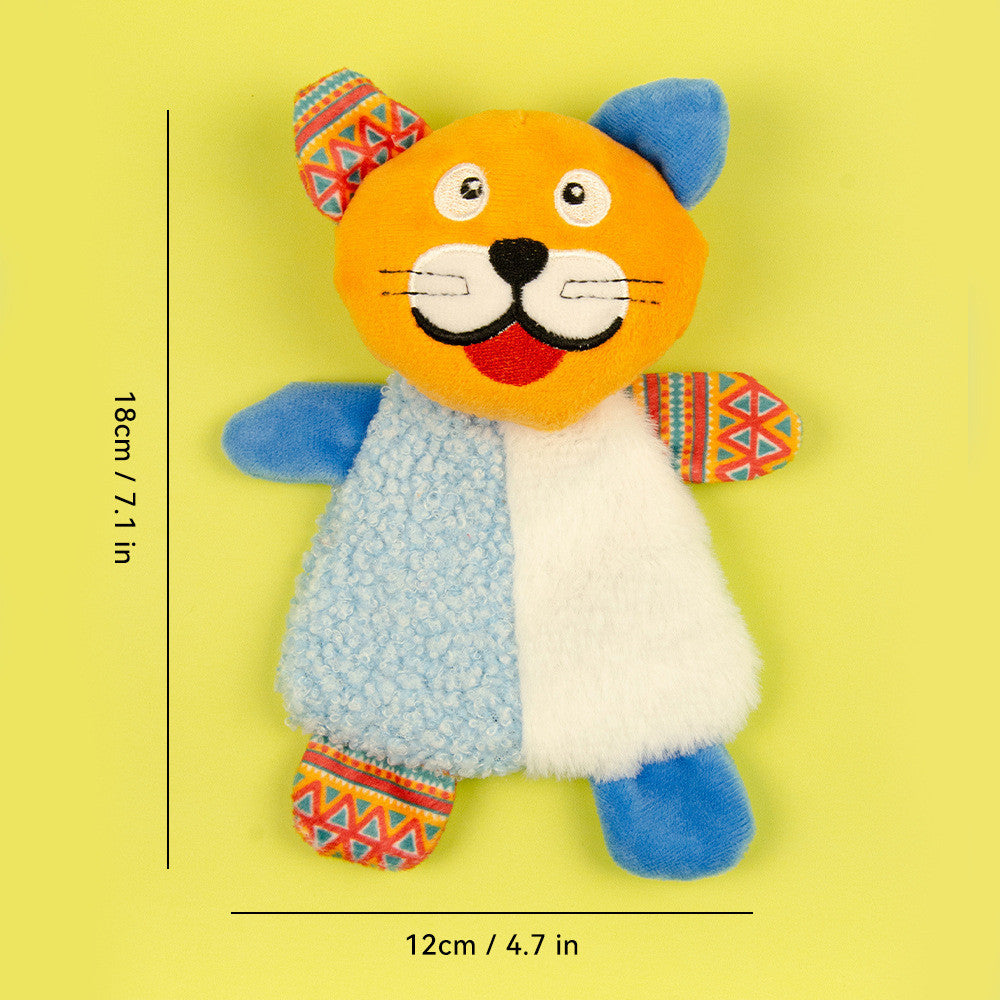 FUREVER365 Cute Pet Plush Toy Squeaky Dog Chew Toy Dog Crinkle Toy Boredom Relief Interactive Puppy