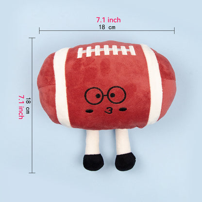 FUREVER365 Cute Pet Plush Toy Squeaky Dog Chew Toy Dog Crinkle Toy Boredom Relief Interactive Puppy