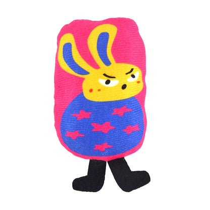 FUREVER365 Cute Pet Plush Crinkle Toy Squeaky Cat Toy Bite Resistant Fruit Floral Interactive Dog Toy