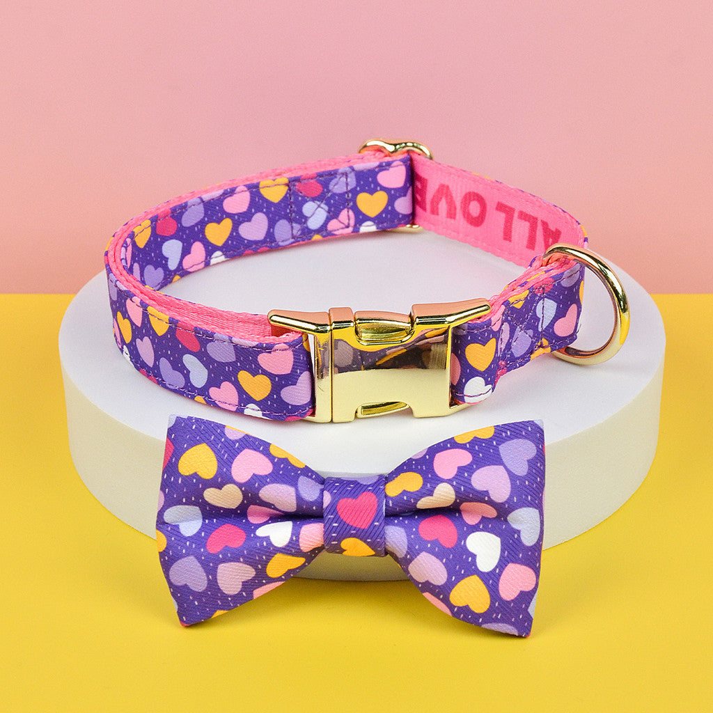 FUREVER365 Cute Pet Harness ID Tag Set Adjustable Cat Dog Vest Breathable Puppy Chest Strap Leash