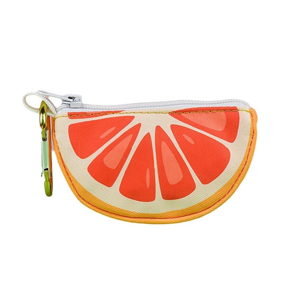 Cute Fruit Pet Waste Bag Dispenser Portable Dog Poop Bag Holder Mini Storage Pouch Bag Kucing Anjing