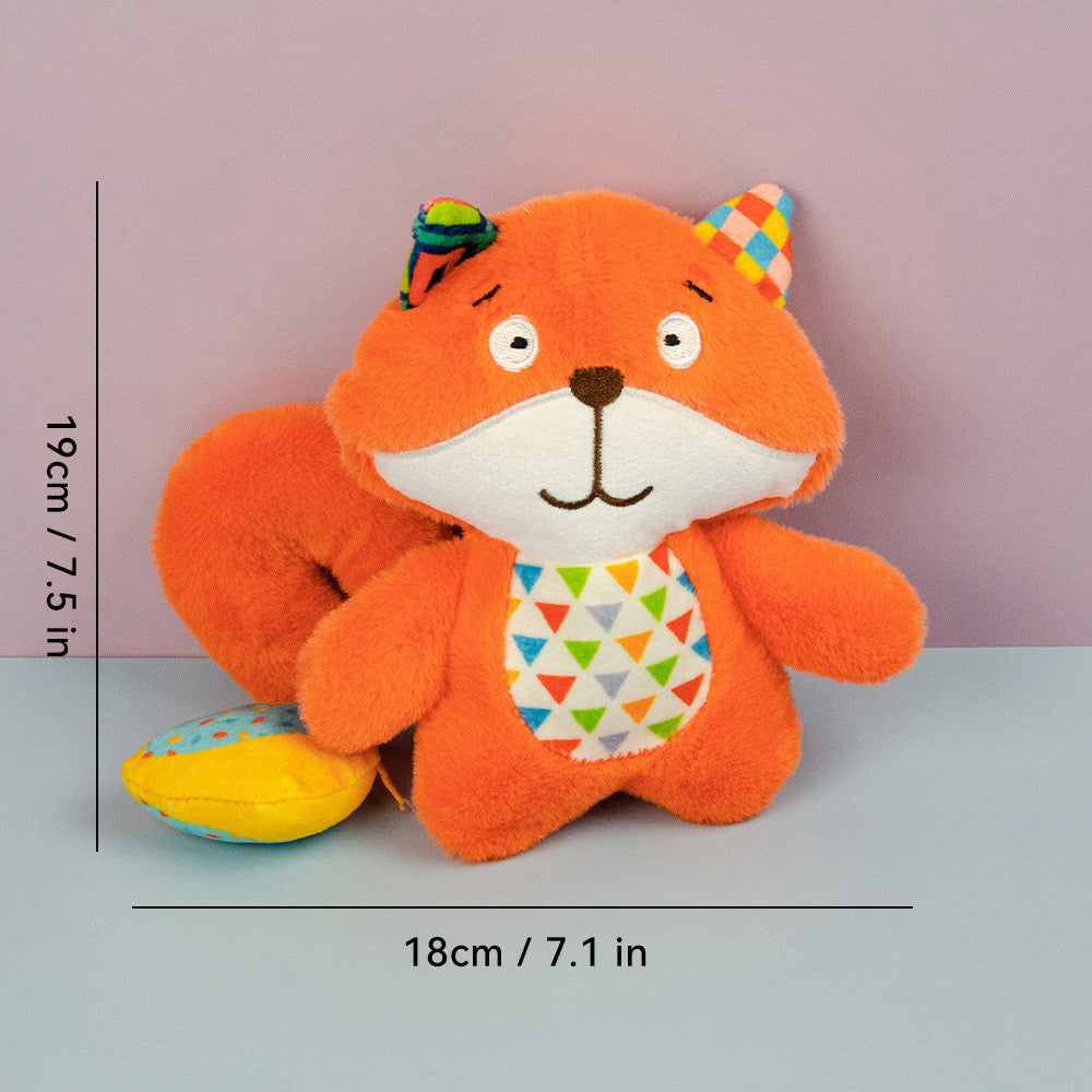 FUREVER365 Cute Pet Plush Toy Squeaky Dog Chew Toy Dog Crinkle Toy Boredom Relief Interactive Puppy