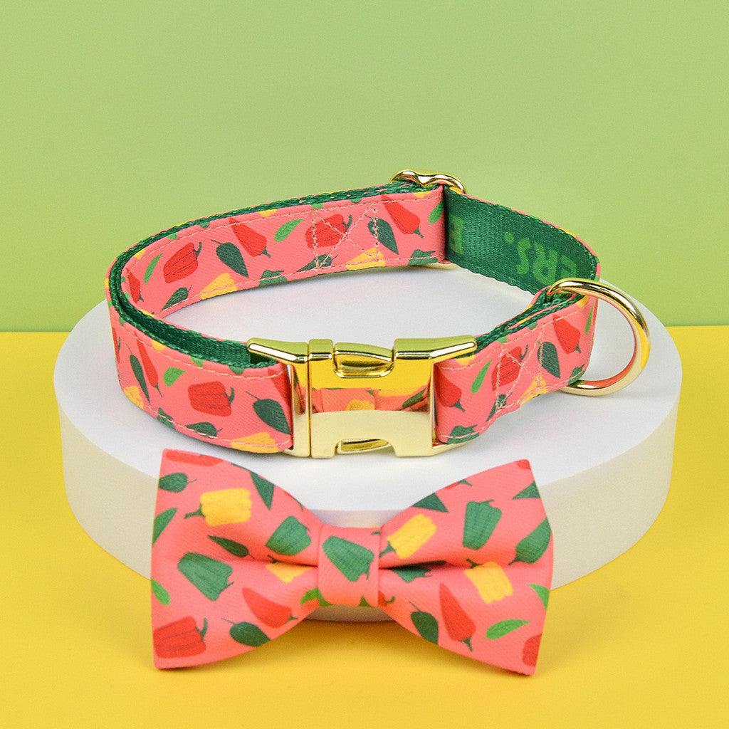 FUREVER365 Cute Pet Harness ID Tag Set Adjustable Cat Dog Vest Breathable Puppy Chest Strap Leash