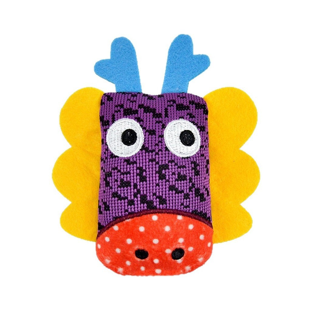 FUREVER365 Cute Pet Plush Toy with Bell Interactive Cat Toy Kitten Squeaky Chew Toy Boredom Relief