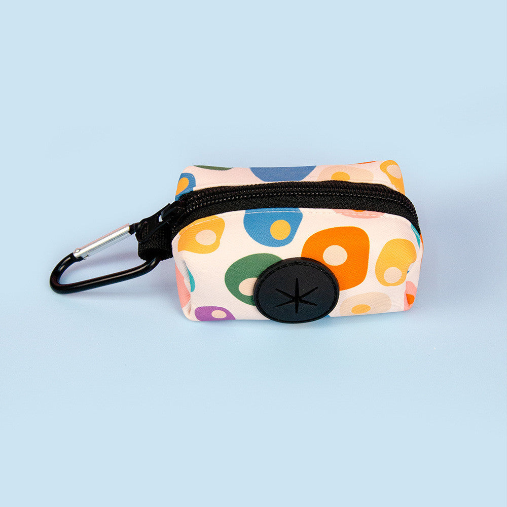 FUREVER365 Fashion Print Pet Waste Bag Dispenser Portable Dog Poop Bag Holder Case Outdoor Walking Bag