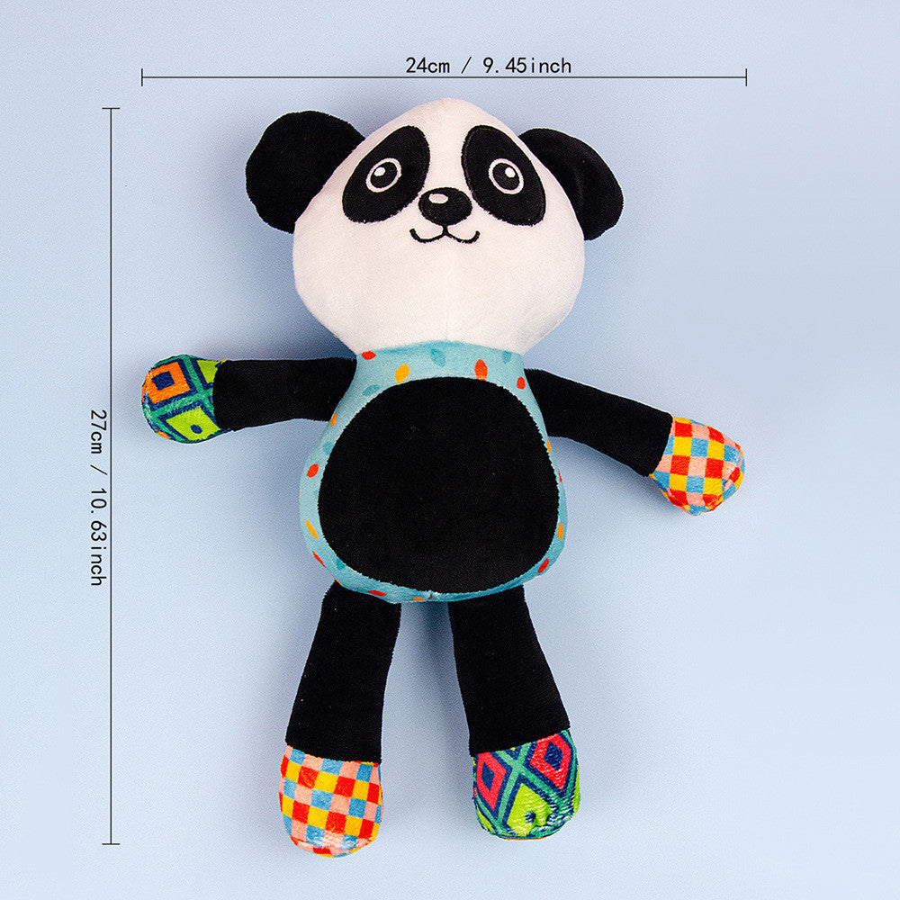 FUREVER365 Cute Pet Plush Toy Squeaky Dog Chew Toy Dog Crinkle Toy Boredom Relief Interactive Puppy