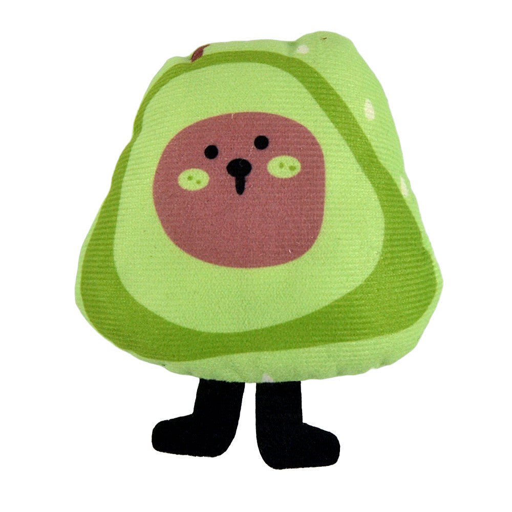 FUREVER365 Cute Pet Plush Crinkle Toy Squeaky Cat Toy Bite Resistant Fruit Floral Interactive Dog Toy