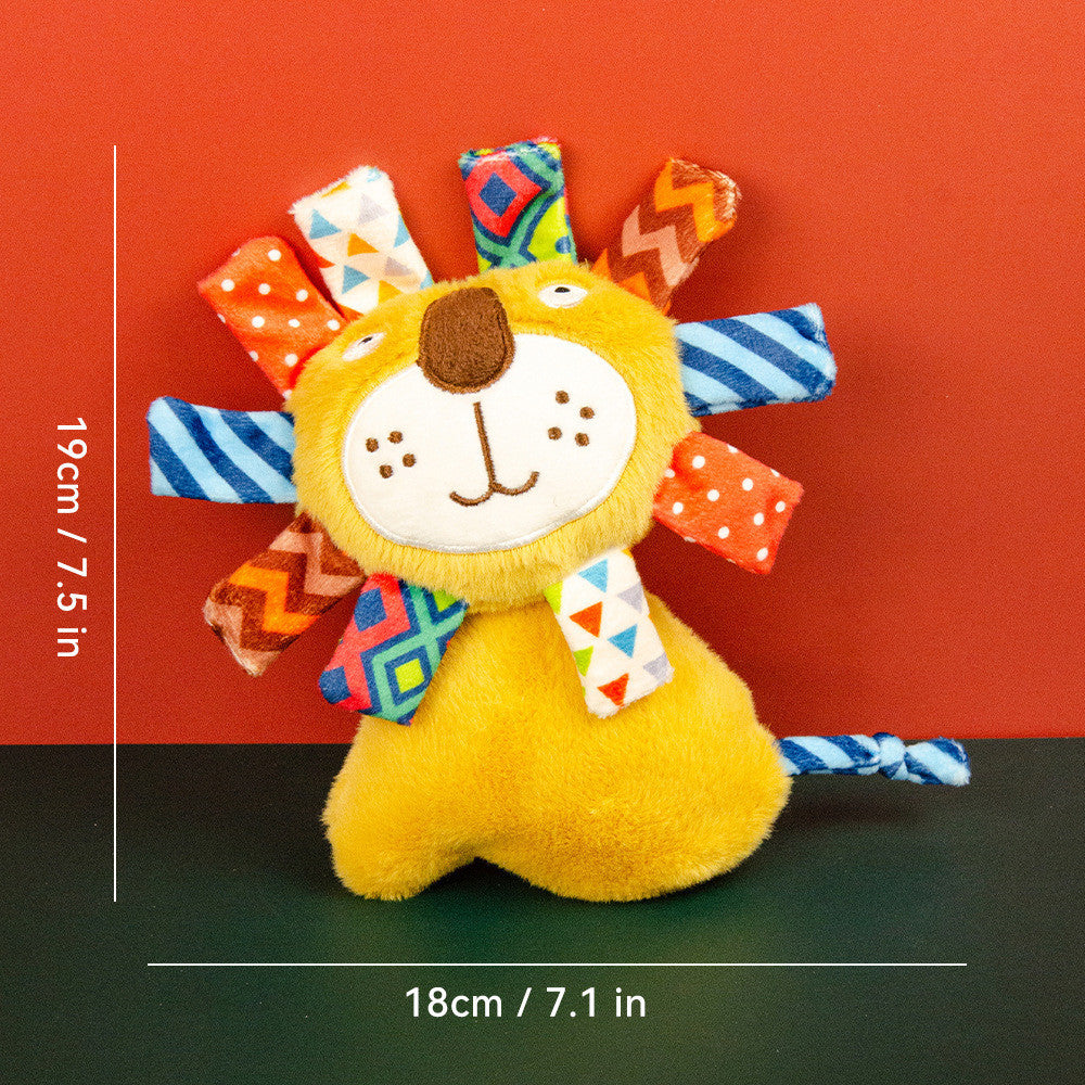 FUREVER365 Cute Pet Plush Toy Squeaky Dog Chew Toy Dog Crinkle Toy Boredom Relief Interactive Puppy