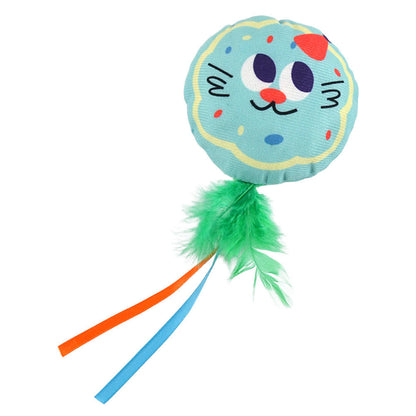 FUREVER365 Cute Pet Plush Crinkle Toy Squeaky Cat Toy Bite Resistant Fruit Floral Interactive Dog Toy