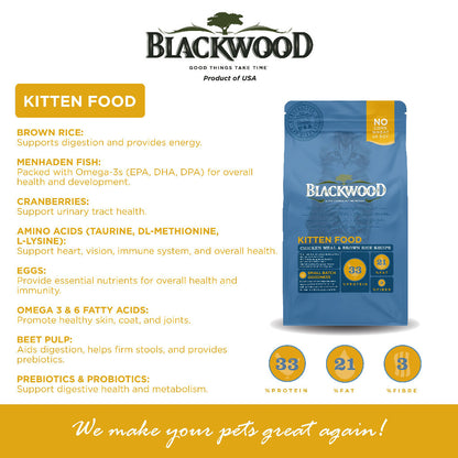 Makanan Kucing (2.5kg) Blackwood | Original / Adult Cat / Indoor / Kitten | Slow Cooked Pet Nutrition