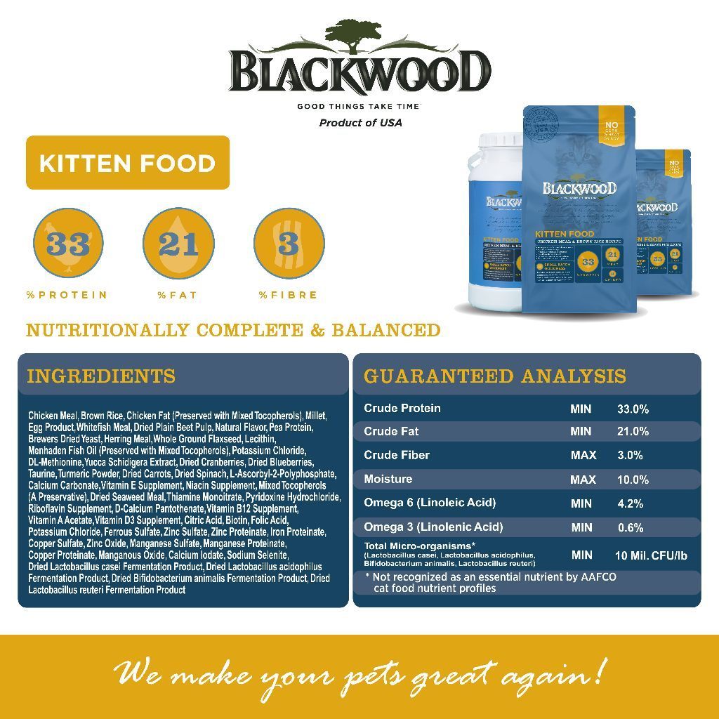 Makanan Kucing (450g) Blackwood | Original Formula / Holistic Formula / Indoor Formula / Kitten Formula | Blackwood
