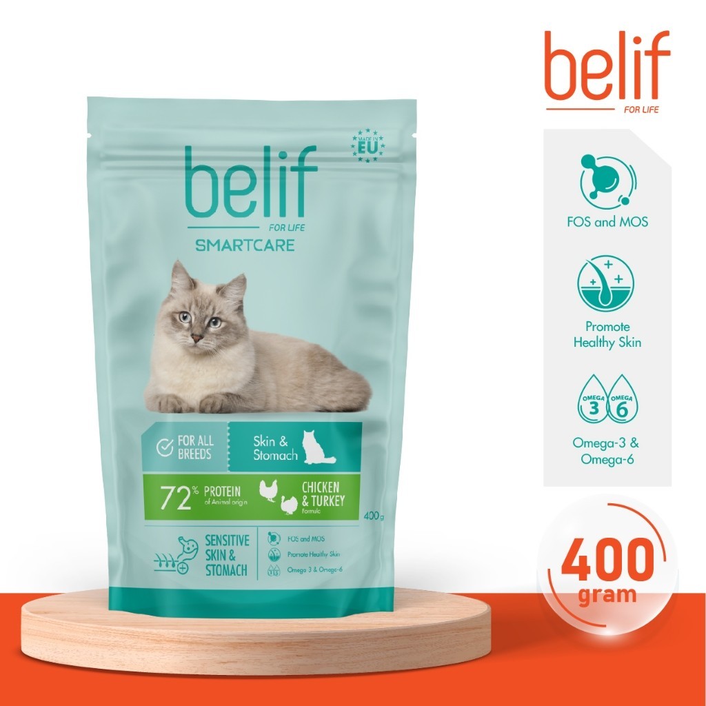 Belif Dry Food (Kitten/Adult/Sensitive Skin & Stomach/Urinary) 400g | Cat Dry Food
