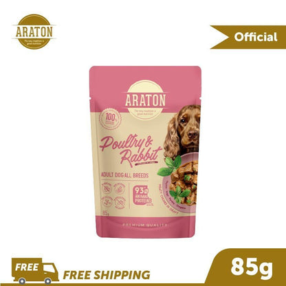 Dog Wet Food Pouch (85g) All Breed Dog | Araton