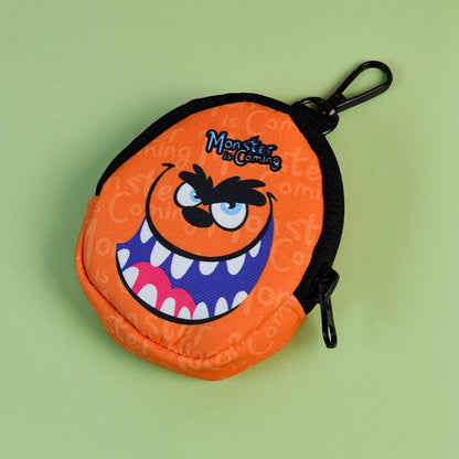 FUREVER365 Halloween Mini Monster Pet Waste Bag Dispenser Portable Dog Poop Bag Holder Case Dispenser