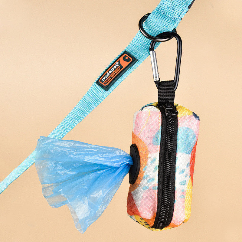 FUREVER365 Fashion Print Pet Waste Bag Dispenser Portable Dog Poop Bag Holder Case Outdoor Walking Bag