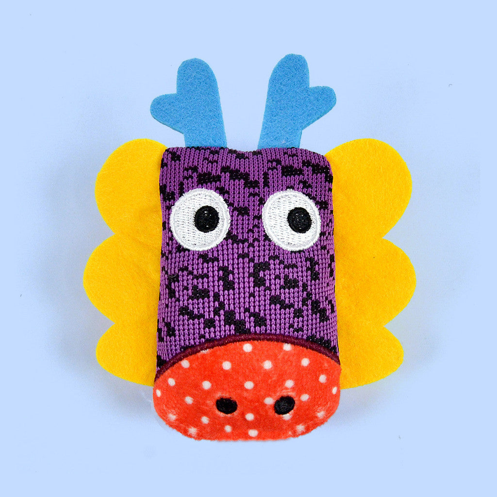 FUREVER365 Cute Pet Plush Toy with Bell Interactive Cat Toy Kitten Squeaky Chew Toy Boredom Relief